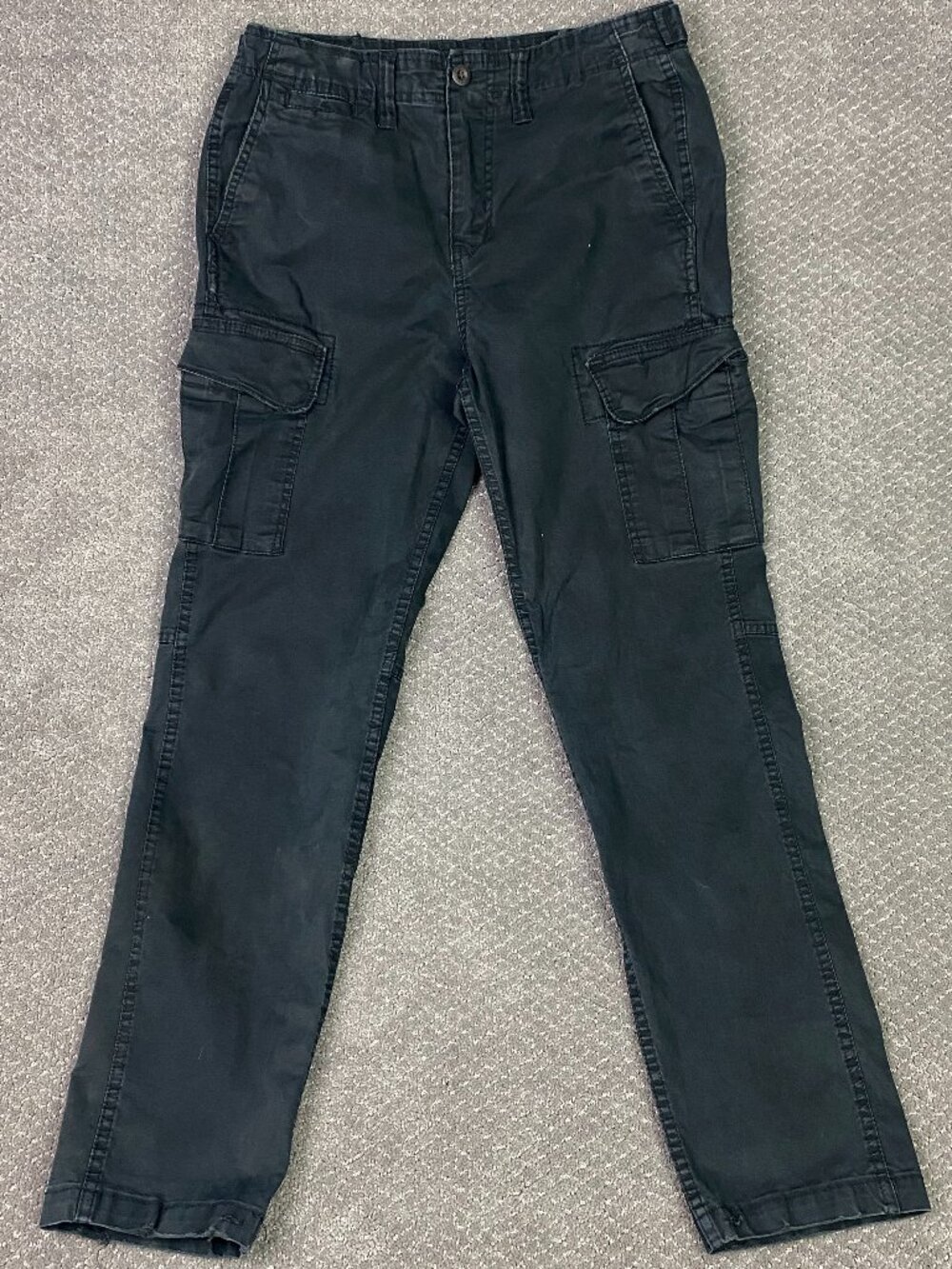 American Eagle Flex Slim Fit Cargo Pants Mens 32x34 Fits 32x30 Black Gorpcore